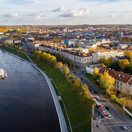 A Cozy Apartment With A Wonderful View Of The River In The Old Town Of VNO Kültér fotó