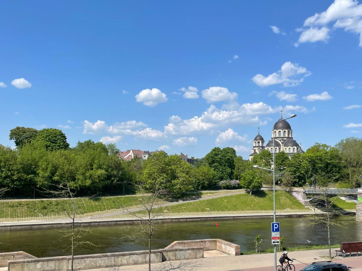 A Cozy Apartment With A Wonderful View Of The River In The Old Town Of VNO Kültér fotó